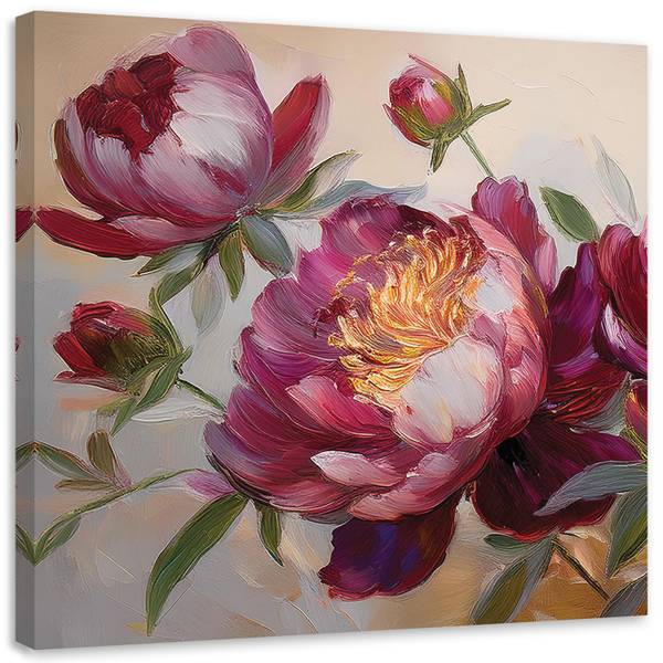Wandbild Blume 40 x 40 cm