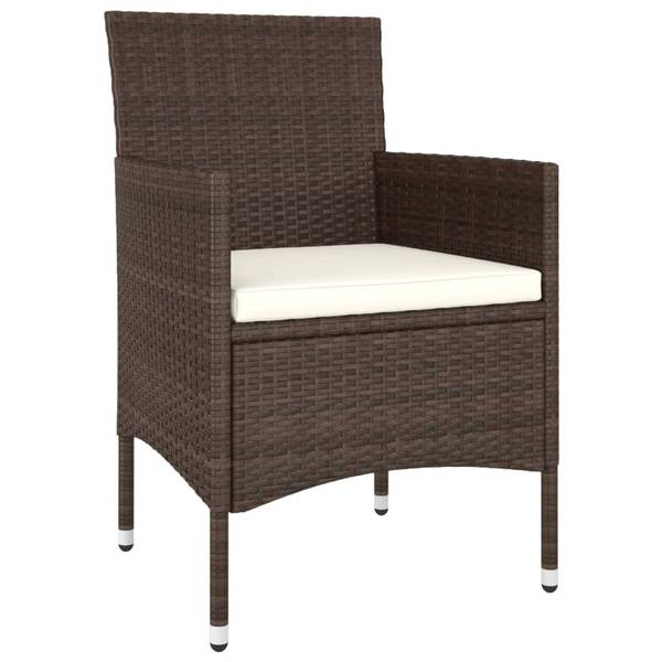 Garten-Lounge-Set 3014747 (5-teilig) Braun - Weiß