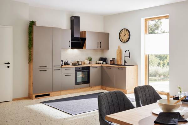 Apothekerschrank LINZ VS30 Braun - Grau - Holzwerkstoff - 30 x 211 x 57 cm