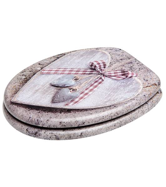 Abattant WC frein de chute Bavaria Marron - Bois manufacturé - 38 x 6 x 47 cm