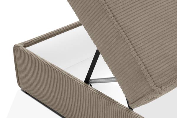 Boxspringbett ROTI Beige - Tiefe: 214 cm
