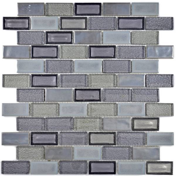 Mosaikfliesen 83IC-0229 Grau - Glas - 30 x 30 x 30 cm