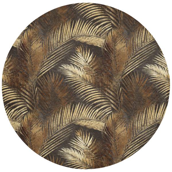 BADEMATTE Palmblätter Gold - Microfaser - 70 x 70 x 1 cm