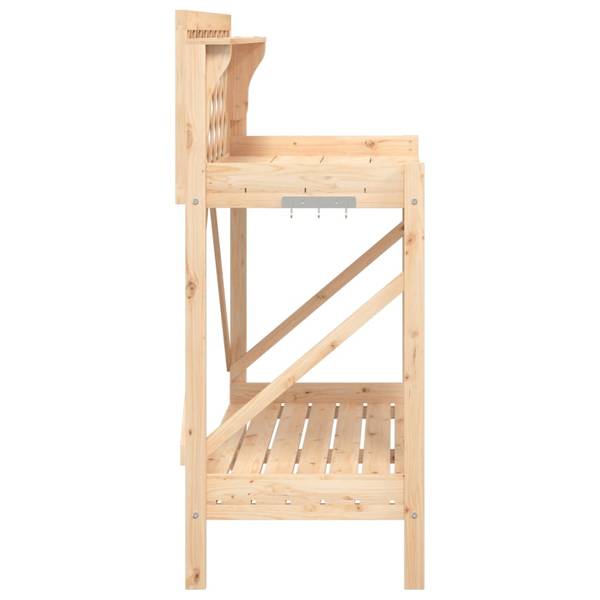 Oppottafel 3033571 bruin - massief hout - 50 x 117 x 110 cm