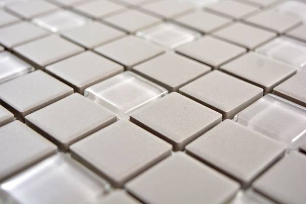 Mosaikfliesen 18-0202-R10 Grau - Keramik - 30 x 33 x 33 cm