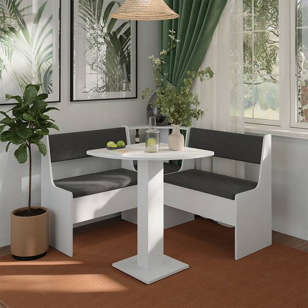 Hoekbankgroep Roman 63030 set van 4 zuiver wit