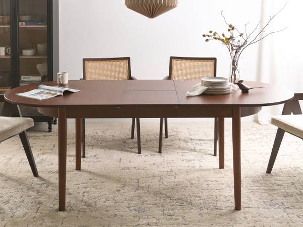 Ausziehbarer Tisch LARTO Braun - Holzwerkstoff - 90 x 76 x 180 cm