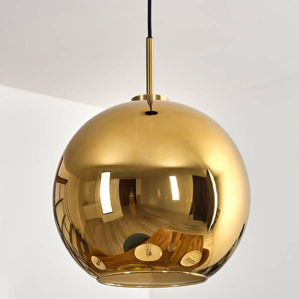 Pendelleuchte Cesaro Gold - Metall - 34 x 129 x 50 cm