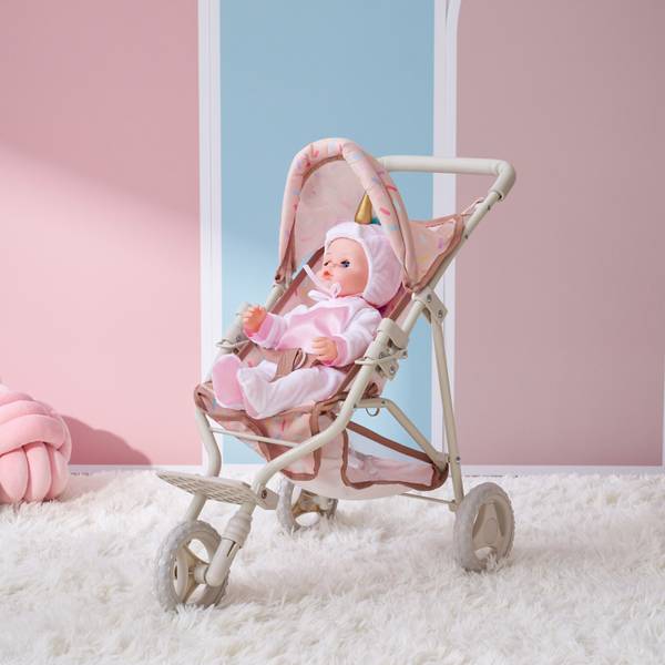Poussette poupée T-DO-0014-00A Beige - Acier - 33 x 54 x 61 cm