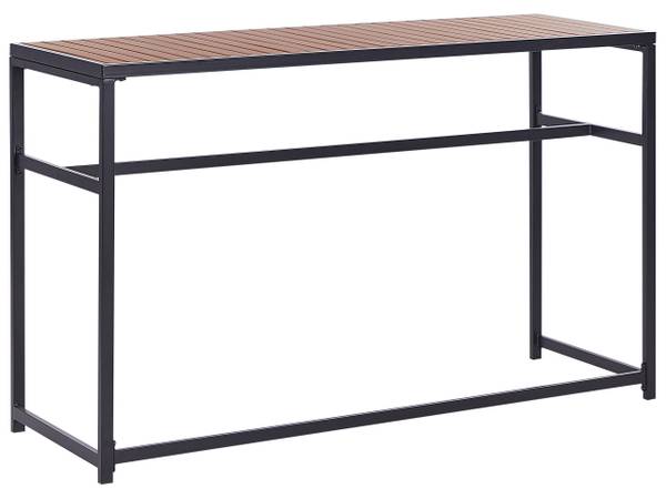 Eettafel AVETRANA zwart - bruin - metaal - 50 x 90 x 150 cm