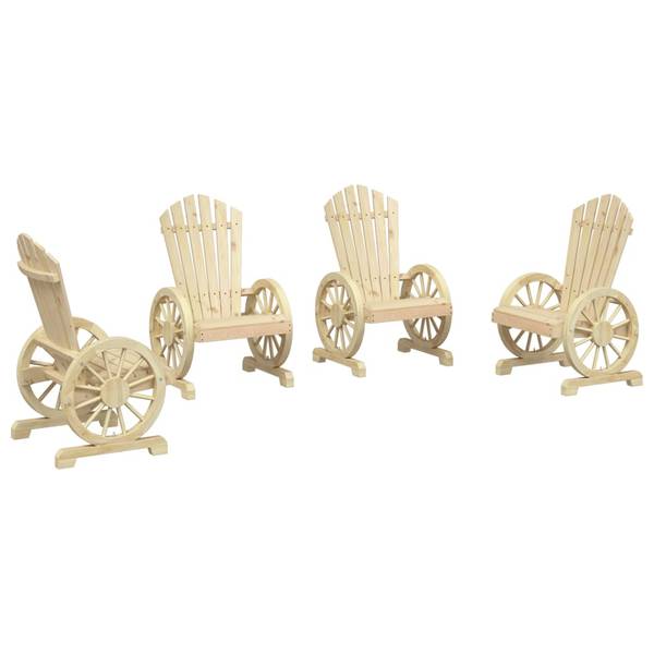 Gartenstuhl 3032793-4 4er Set Braun