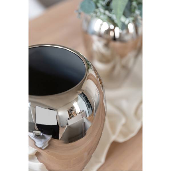 Vase MALANA Silber - Metall - 17 x 26 x 17 cm