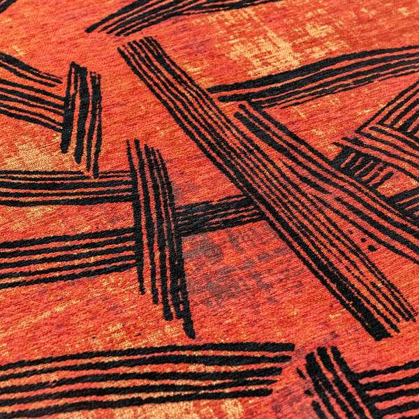 Teppich Kanji, Drinnen/Draußen waschbar Rot - 240 x 240 cm