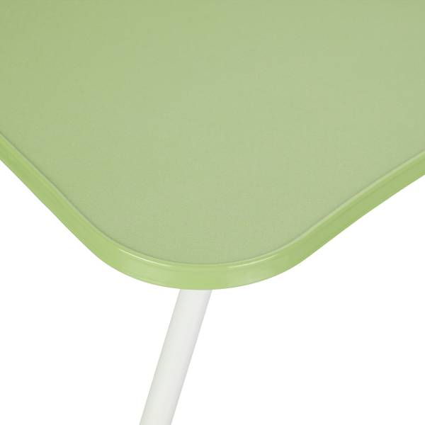 Table de lit ordinateur portable en vert Noir - Vert - Blanc - Fer - 63 x 26 x 40 cm