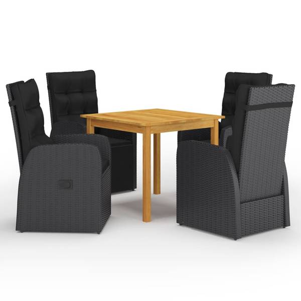 Gartenmöbel-Set 3005709 (5-teilig) Schwarz