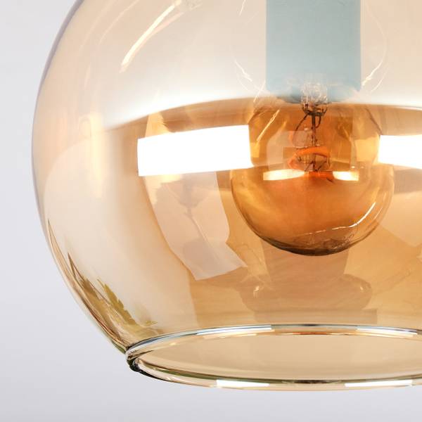 Deckenleuchte Cesaro Orange - Aluminium - Klarglas - 100 x 21 x 44 cm