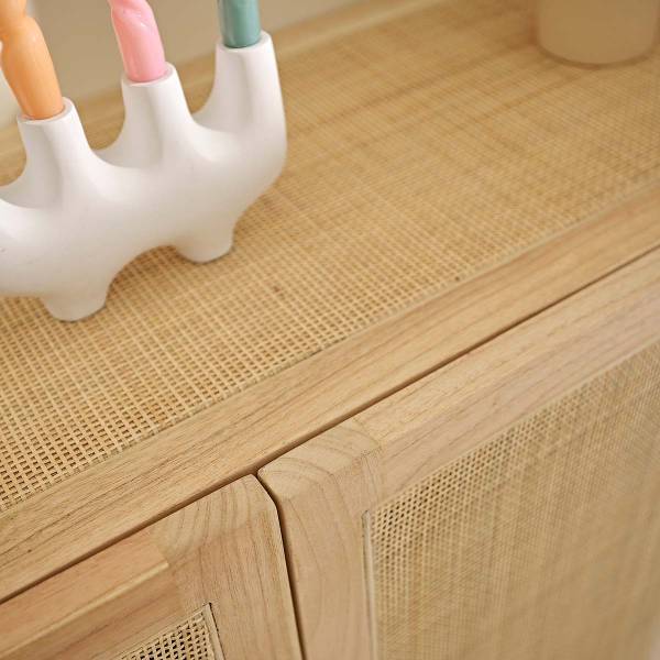Buffet Beige - Massivholz - 190 x 80 x 45 cm