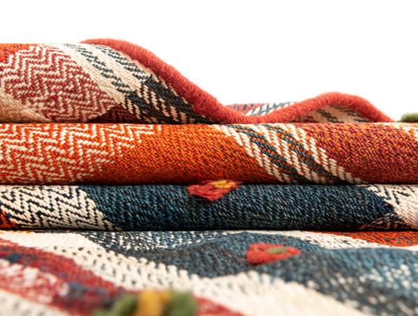 Vloerkleed Jajim XV oranje - wol - 141 x 1 x 197 cm