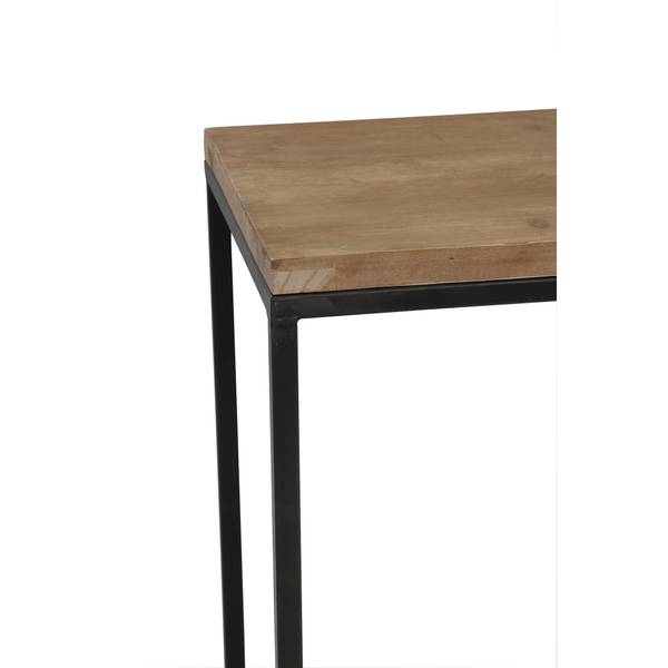 Säule Yarula Schwarz - Braun - Eisen - Stahl - 35 x 102 x 35 cm