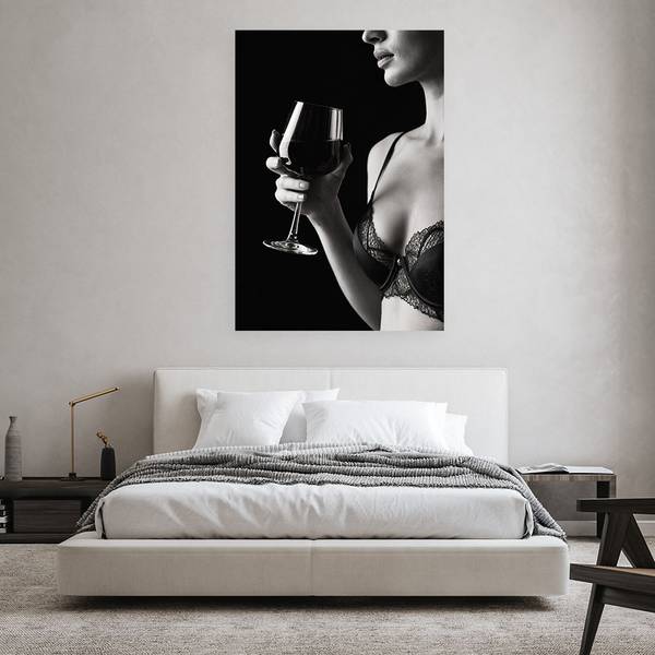 Canvas schilderij Vrouw 60 x 90 cm