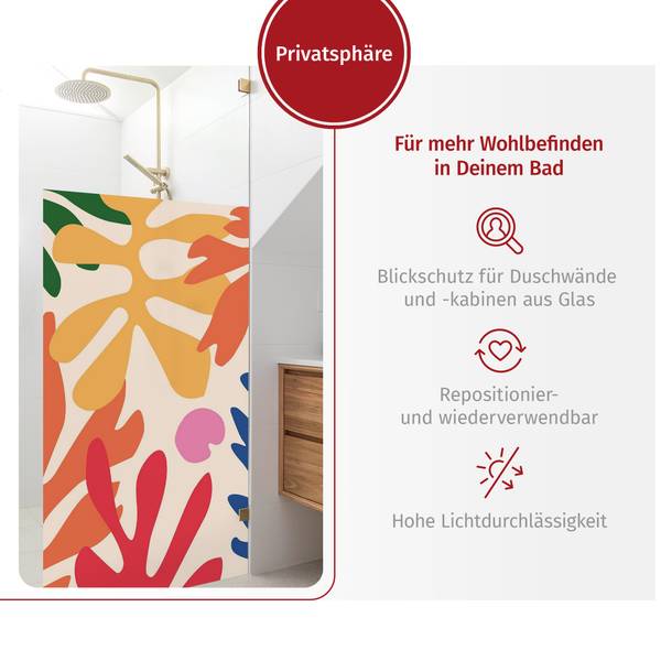 Dusch‑Sichtschutz Matisse Blätter I 70 x 160 cm
