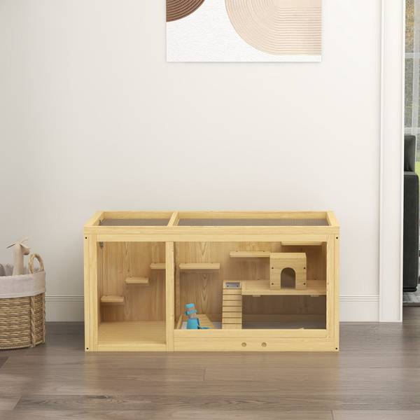 Hamsterkäfig BB7124 Beige - Massivholz - 24 x 108 x 56 cm