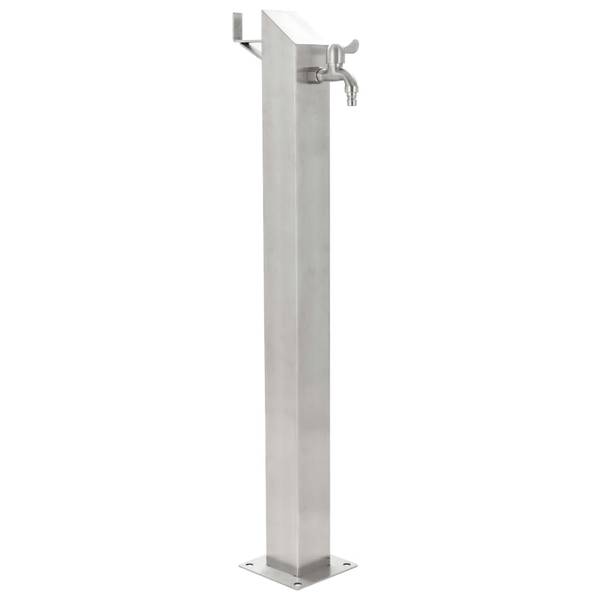 Wassersäule 45453 Silber - Edelstahl - 8 x 95 x 8 cm