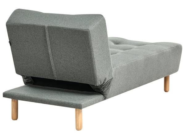 Chaiselongue ALSTEN Braun - Grün - Textil - 75 x 80 x 161 cm