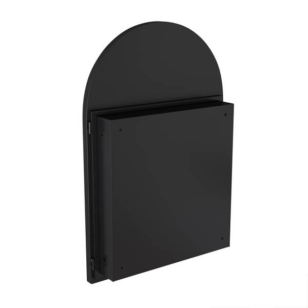 Spiegelschrank BB5126 Schwarz - Metall - 61 x 12 x 91 cm
