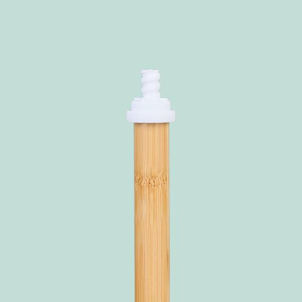 Toiletbutler hout en metaal lichtbruin - wit