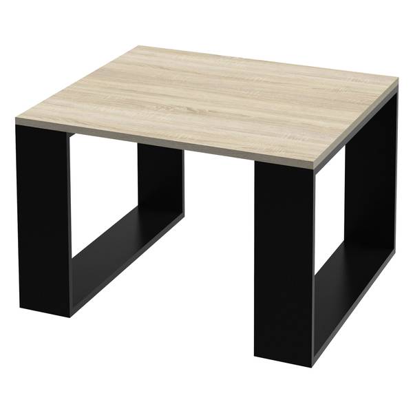 Couchtisch TOKIO Braun - Samt - 65 x 40 x 65 cm