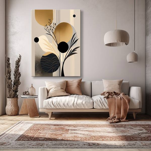 Tableau déco Abstraction Boho Glamour 40 x 60 cm