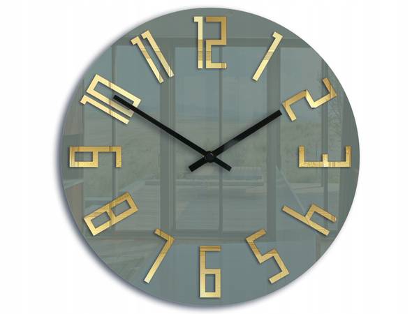 Wanduhr Slim Grau - Kunststoff - 32 x 32 x 4 cm