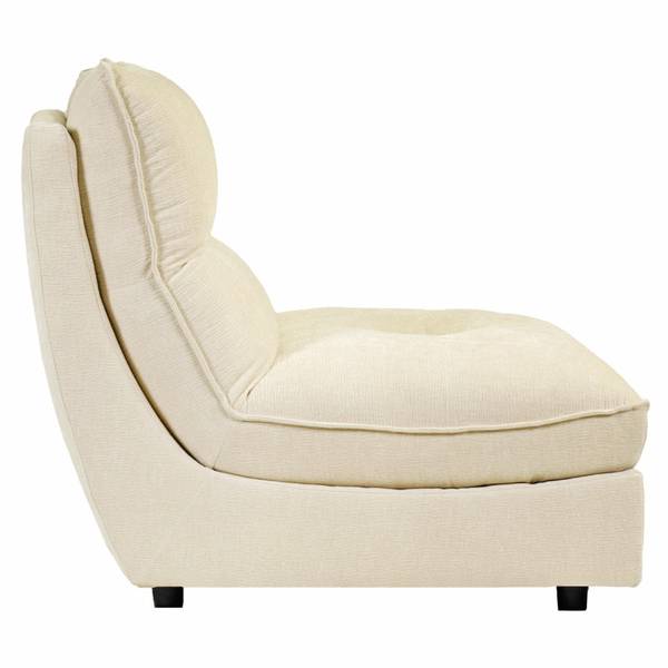 Chauffeuse modulable CHARLES Blanc - Textile - 92 x 95 x 105 cm