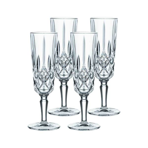 Champagnergläser Noblesse 4er Set Glas - 7 x 21 x 7 cm