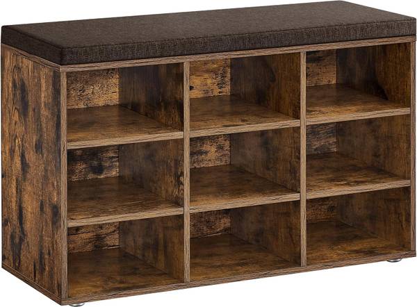 Schuhbank 100639 Braun - Holzwerkstoff - 91 x 39 x 15 cm