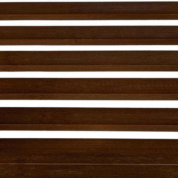 Lot de 2 étagères de salle de bain Marron - Bambou - 35 x 110 x 33 cm