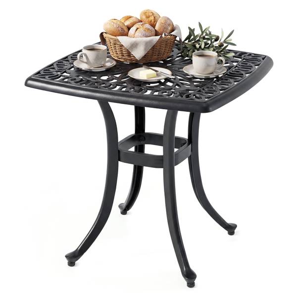 Beistelltisch NP12855BK Schwarz - Metall - 54 x 53 x 54 cm