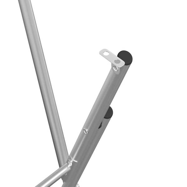 Tischbein 3002645 Silber - Stahl - 45 x 108 x 53 cm