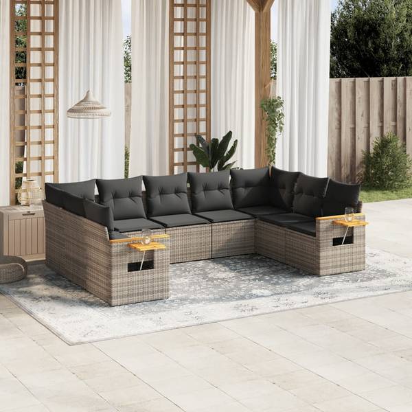Garten-Lounge-Set 3036020-1 (9-teilig) Grau