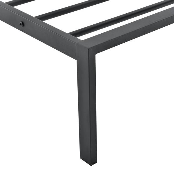 Metallbett Imatra Schwarz - Metall - 185 x 60 x 210 cm