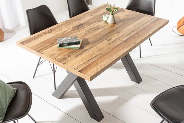 Esstisch MONTREAL Braun - Eiche - 140 x 75 x 90 cm