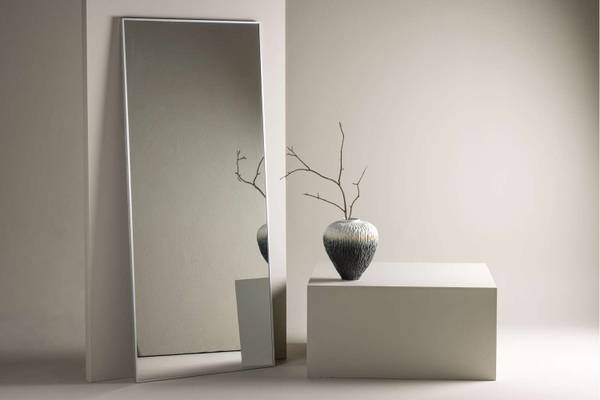Spiegel Orlando zilver - glas - 85 x 190 x 3 cm