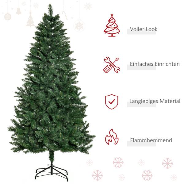 Weihnachtsbaum 830-354V03 Grün - Kunststoff - 90 x 180 x 90 cm