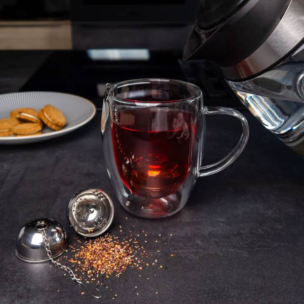 Teesieb Set KAROLINA (2-tlg.) Silber - Metall - 4 x 13 x 4 cm