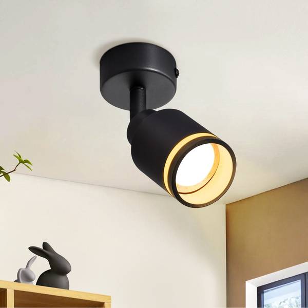 Deckenlampe Xylo Schwarz - 6 x 16 x 6 cm - Flammenanzahl: 1