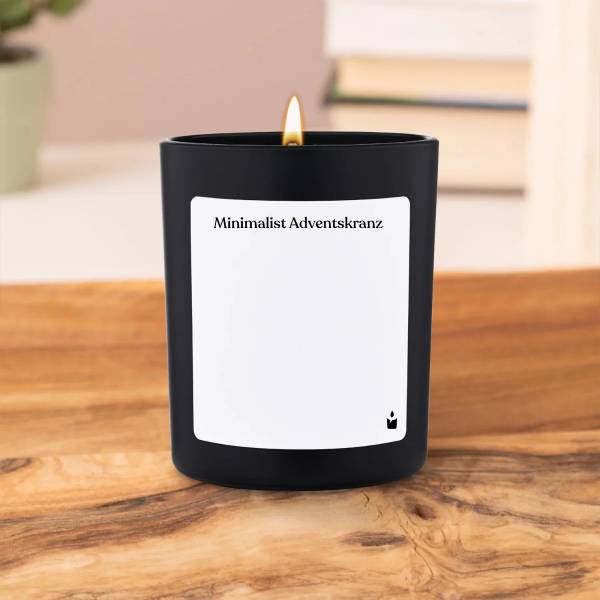 Duftkerze 15568 Woody Schwarz - Wachs - 7 x 8 x 7 cm