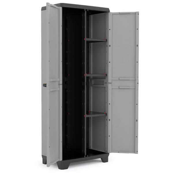 Lagerschrank 434770 Schwarz - Polypropylen - 68 x 173 x 39 cm