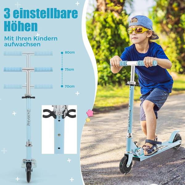 Tretroller EB59042ENDE Blau - Metall - 33 x 80 x 66 cm