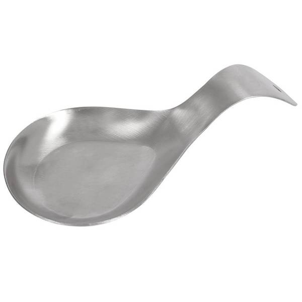 Löffelablage Silber - Edelstahl - 10 x 5 x 24 cm